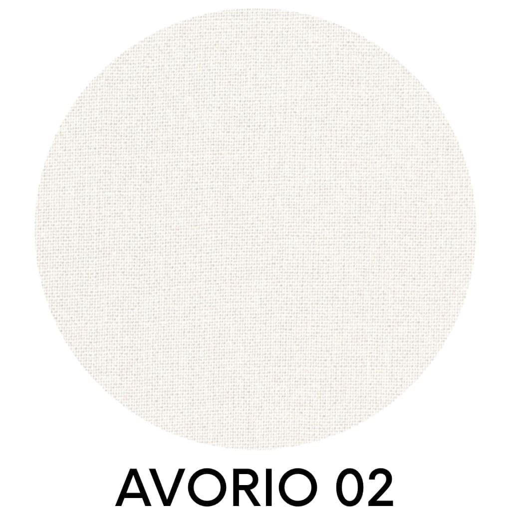 Paralume Impero per lampada in tessuto Cotone Avorio su PVC - Artigianale, autentico Made in Italy (D.40 x D.Sup.28 H.26 cm - ATTACCO E27)