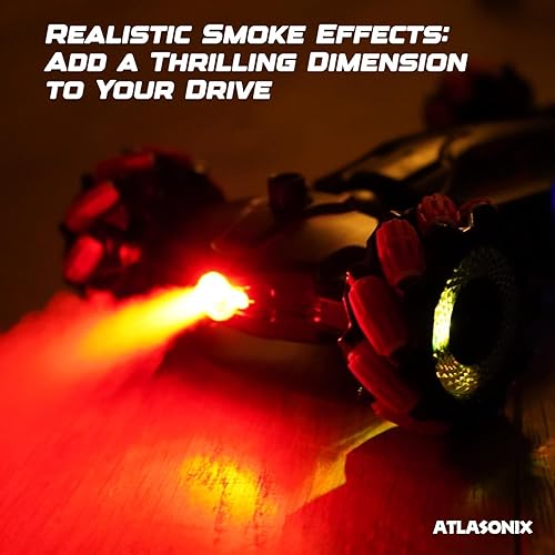 Miniatura 7 de Atlasonix Coche de control remoto gestual, 2.4 GHz 4WD controlado a mano, auto de acrobacias RC con detección de gestos, auto de control remoto de