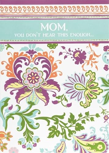 Design Design 100-80342 Spring Colors Floral Damask Greeting Card #TOP16
