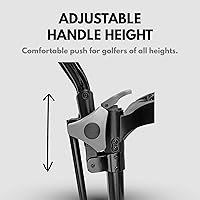 Vista 6 de Carrito de golf plegable de 4 ruedas, freno de pie, ¡un segundo para abrir y cerrar!