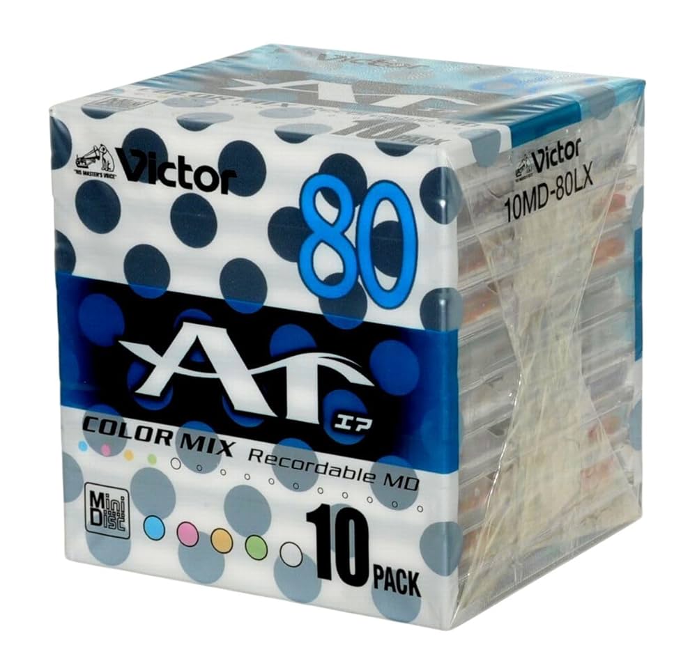 ビクター MDディスク10枚入り ５パック Amazon.co.jp: Victor ミニディスク 80分 カラーミックス 10枚