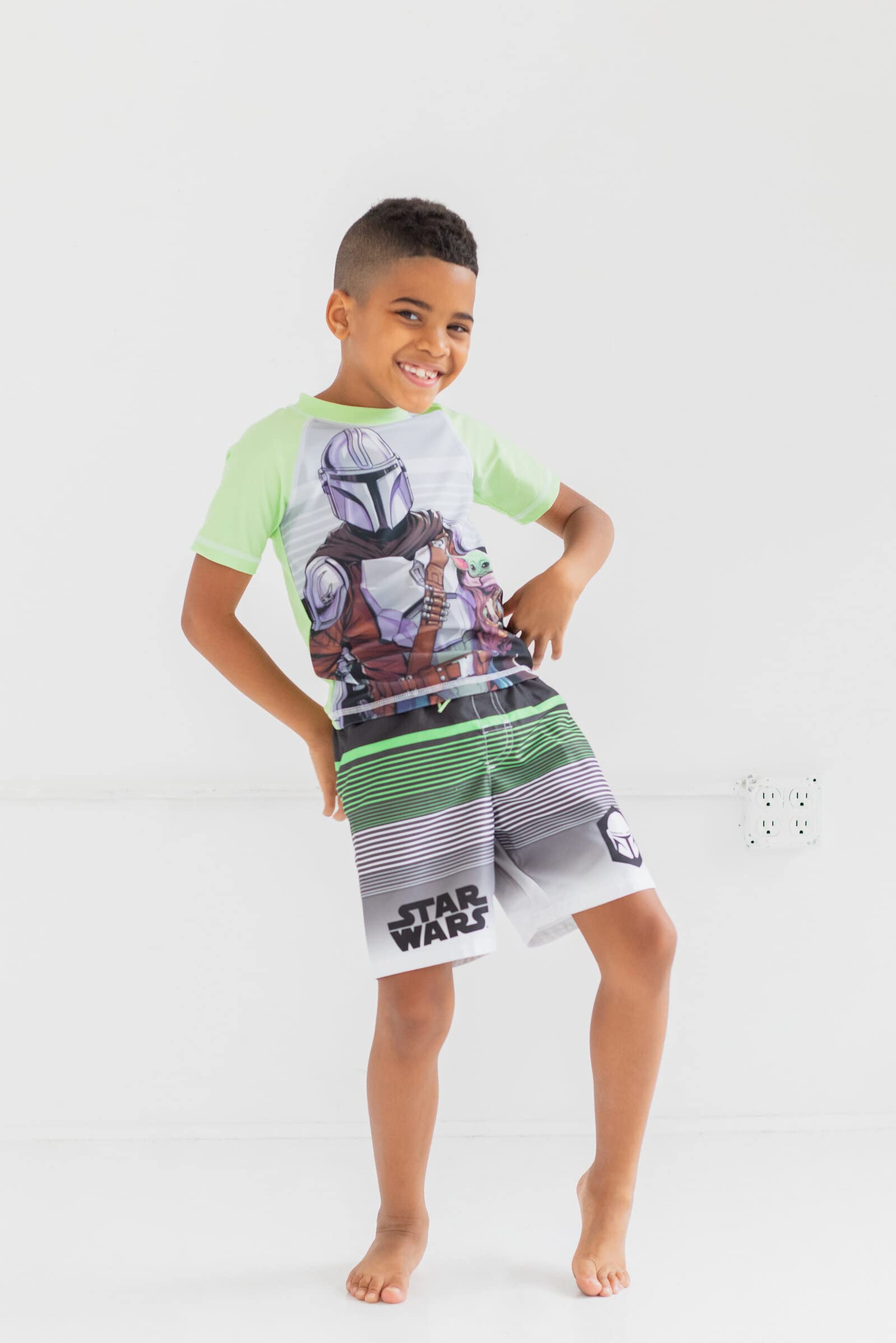 Star Wars The Mandalorian The Child - Conjunto de traje de baño para niños pequeños a grandes
