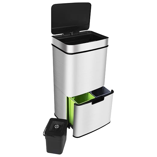 Ribelli Acero Inoxidable - Sistema de separación de residuos con 3+1…