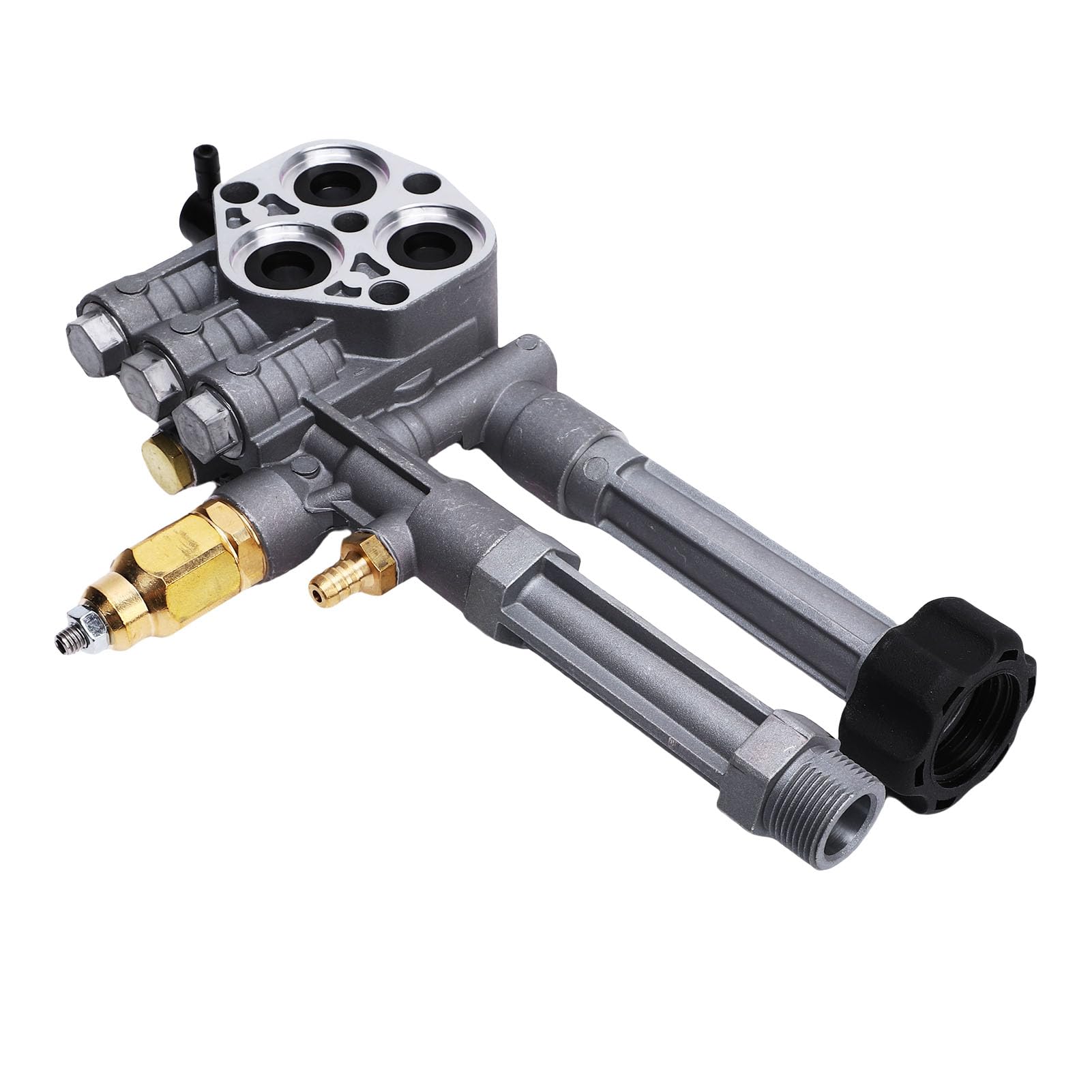 Dioche Głowica Pompy Myjki Ciśnieniowej Zespół Głowicy Pompy Myjki Ciśnieniowej Zamiennik ze Stopu Aluminium dla Pomp AR42518 Troy Bilt RMW SRMW RMW2.2G26 RMW2.2G24 RMW2G20 RMW2G23B