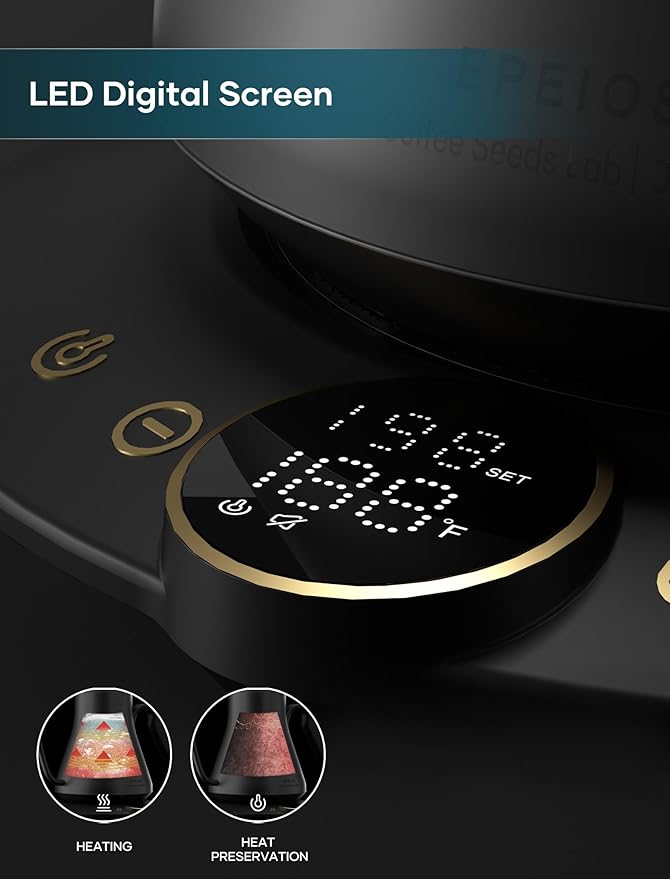Tetera Eléctrica Gooseneck intasting 0.8L Acero Inoxidable Control Temperatura miniatura 8