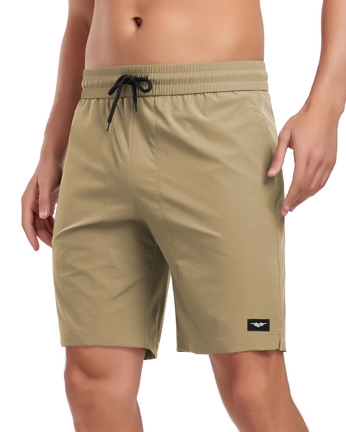 SeaskinMens Board Shorts Quick Dry Swim Trunks with Zipper Pockets