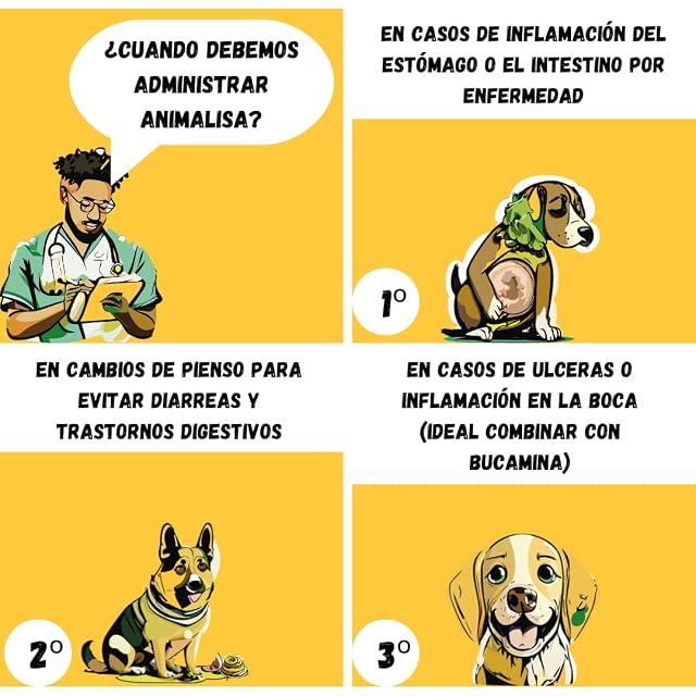 Foto 4 de 6 de XproVet. ANIMALISA. Gel Comestible con Efecto CALMANTE en Boca y estómago de Perros y Gatos. Alivia el tracto…