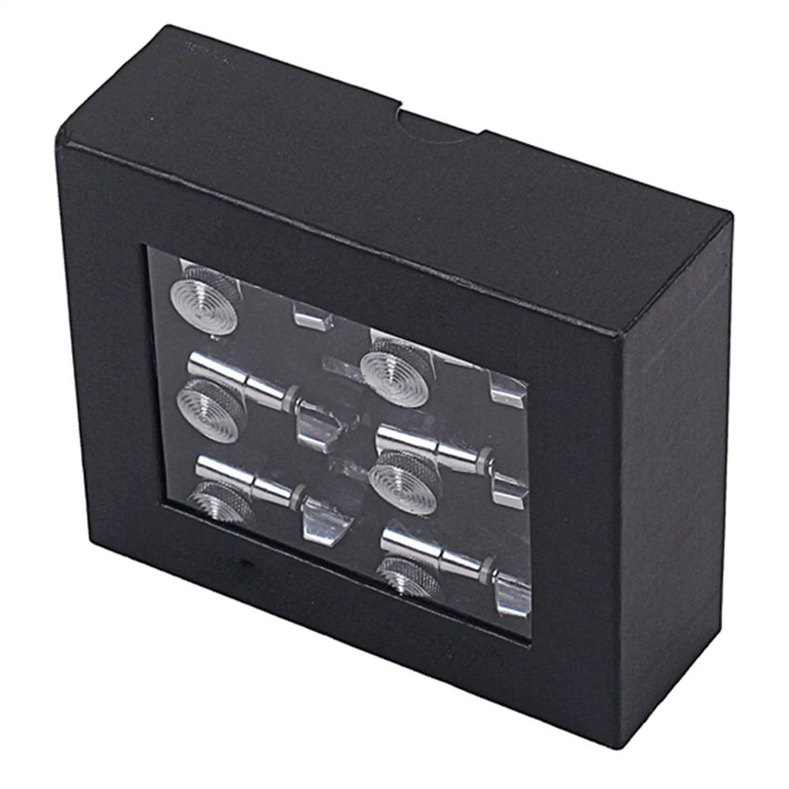 Afinación de guitarra eléctrica, cuerda de clavo, instrumento, cabezal de máquina, piezas de repuesto, llave de bloqueo Clavijas De Afinación De Cuerdas De Guitarra (Color : Silver)