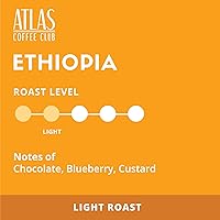 Vista 2 de Atlas Coffee Club Cápsulas de café – Tostado ligero, origen único Etiopía, 24 unidades – Compatible con cafeteras Keurig K-Cup – 100% reciclable