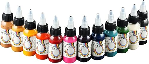 Miniatura 3 de OPHIR Kit de aerógrafo de tinta de uñas de 0.012 in con plantilla de uñas y bolsa y cepillo de limpieza (negro)