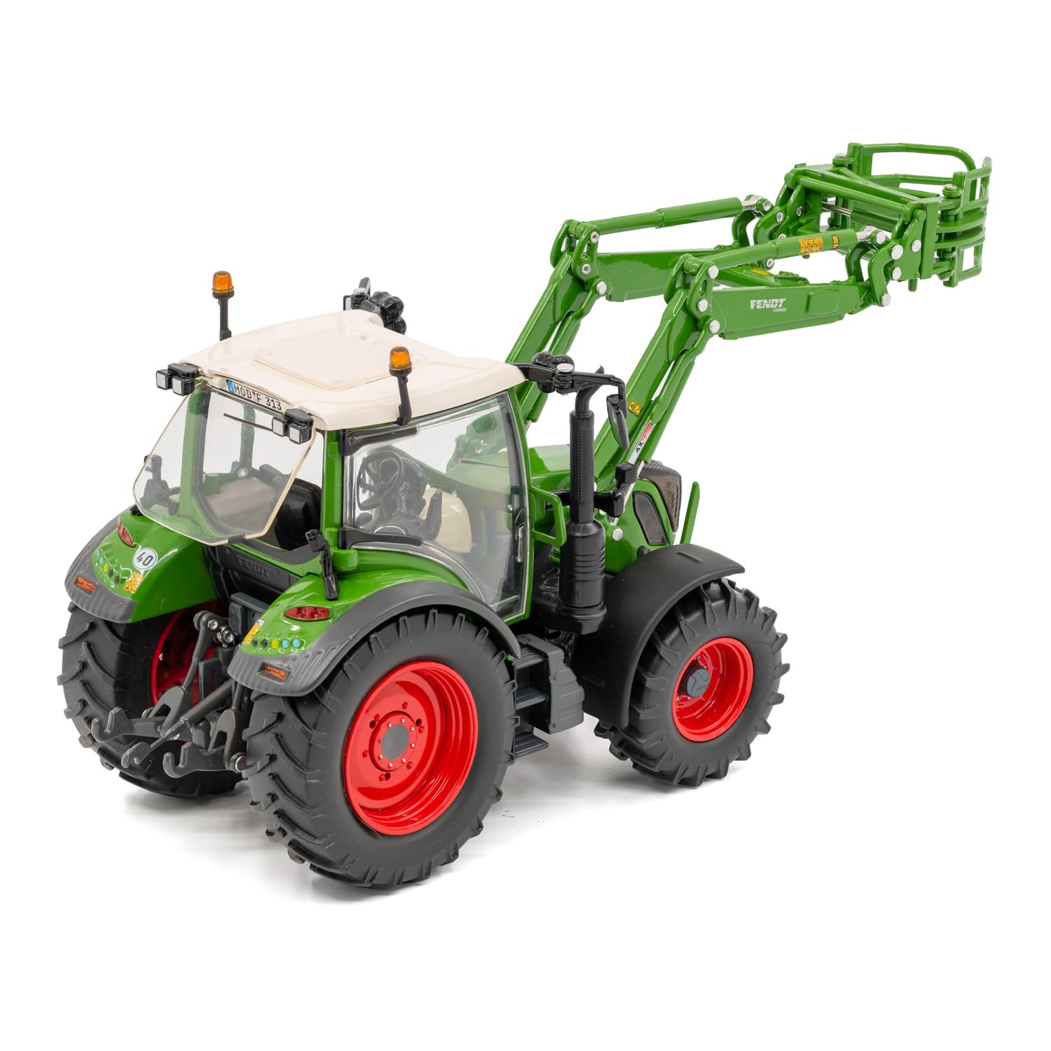 Fendt USK Scalemodels 10642 - Trattore Trattore agricolo 313 Vario FL, Caricatore Frontale, Scala 1:32, a Partire da 14 Anni