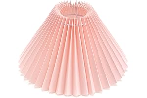 E27 Pink Fabric Lampshade: Illuminate Your Space with a Warm Glow
