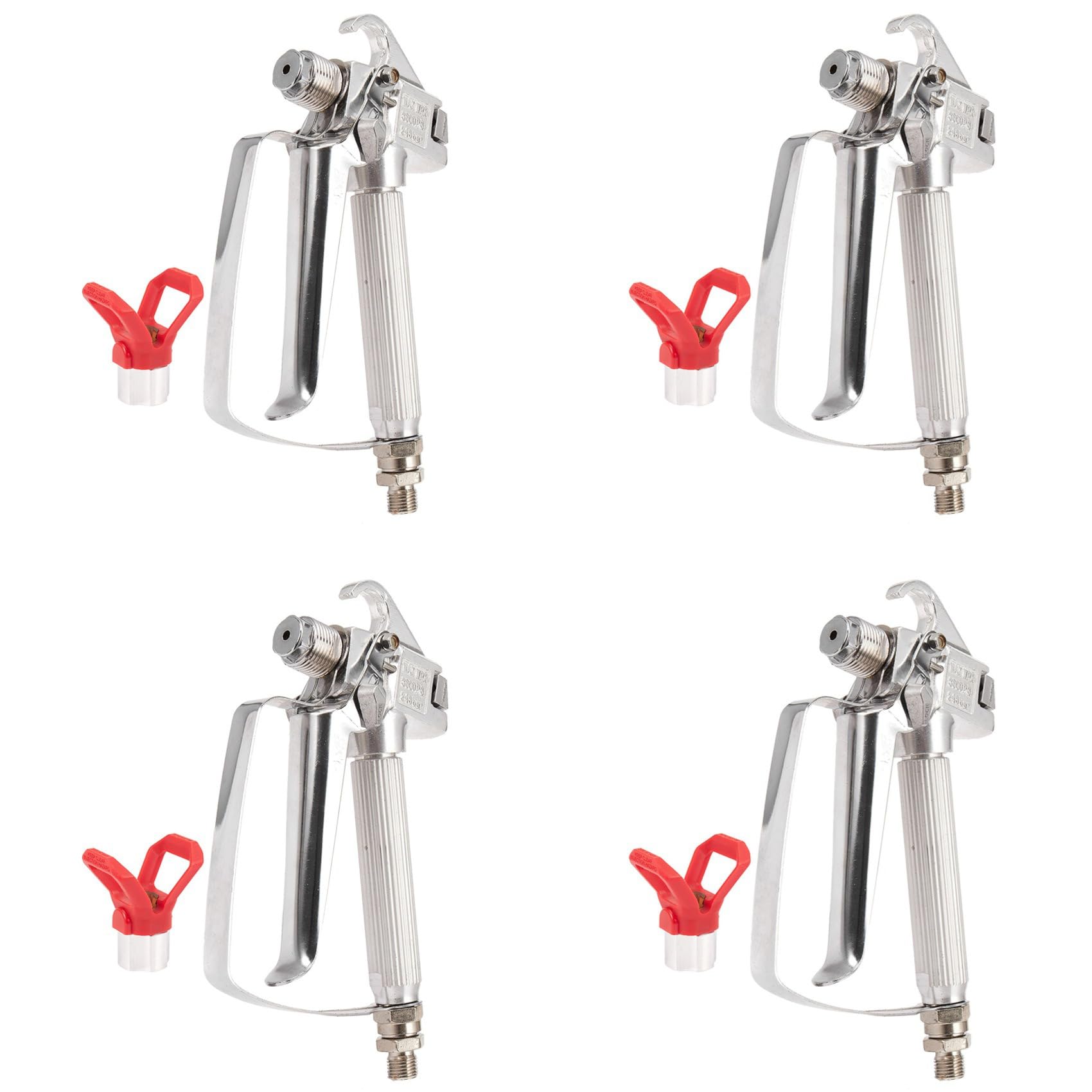 Ctrlzs 4X 3600Psi Airless Paint With Nozzle Guard For Pump Sprayer And Airless Spraying Machine