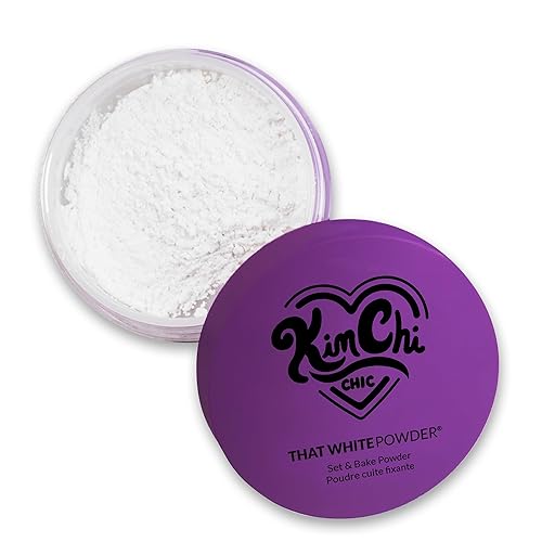 KimChi Chic Beauty That White Powder, Mattifying Makeup Setting Powder for All Skin Types, Long-Lasting Face Powder Helps Minimize the Appearance of Fine Lines - That White Powder