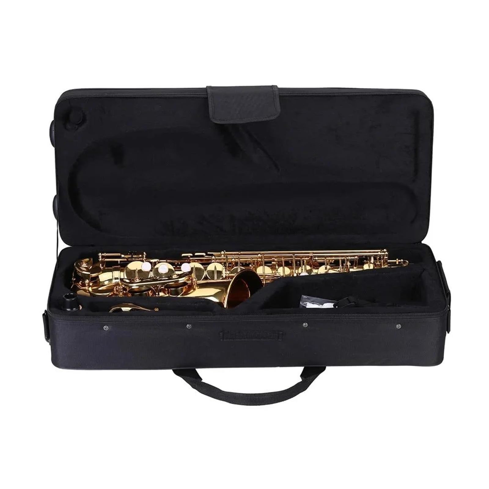 Professionale Sassofono BE Sassofono Contralto Ottone Laccato Oro E Sax Piatto con Accessori Custodia