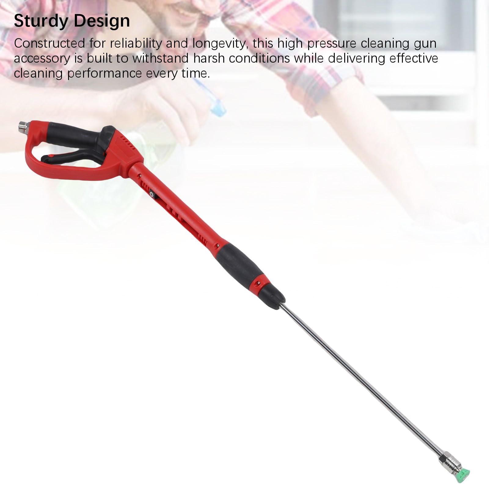 Keenso Pressure Washer Gun Extension Wand Set Stainless Steel with 5