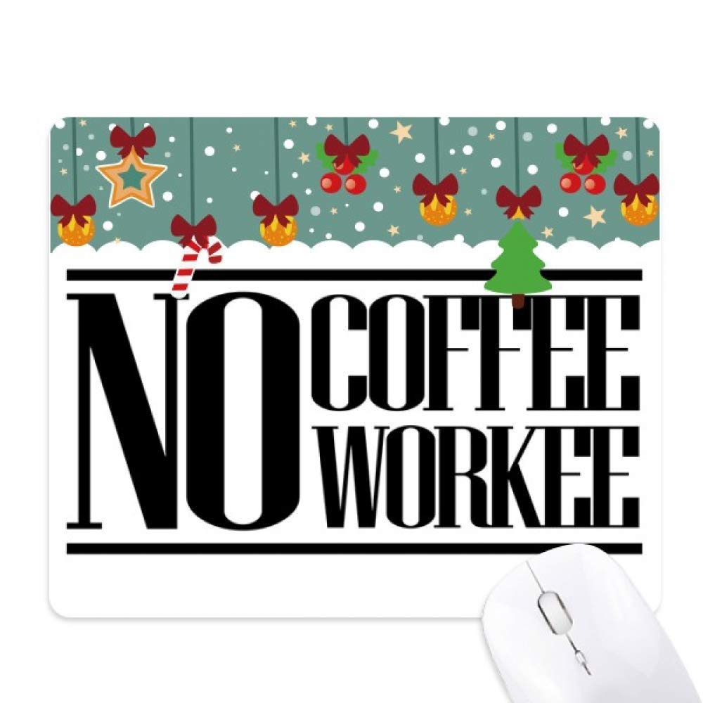 Tapis de souris citation café de Noël antidérapant et précis