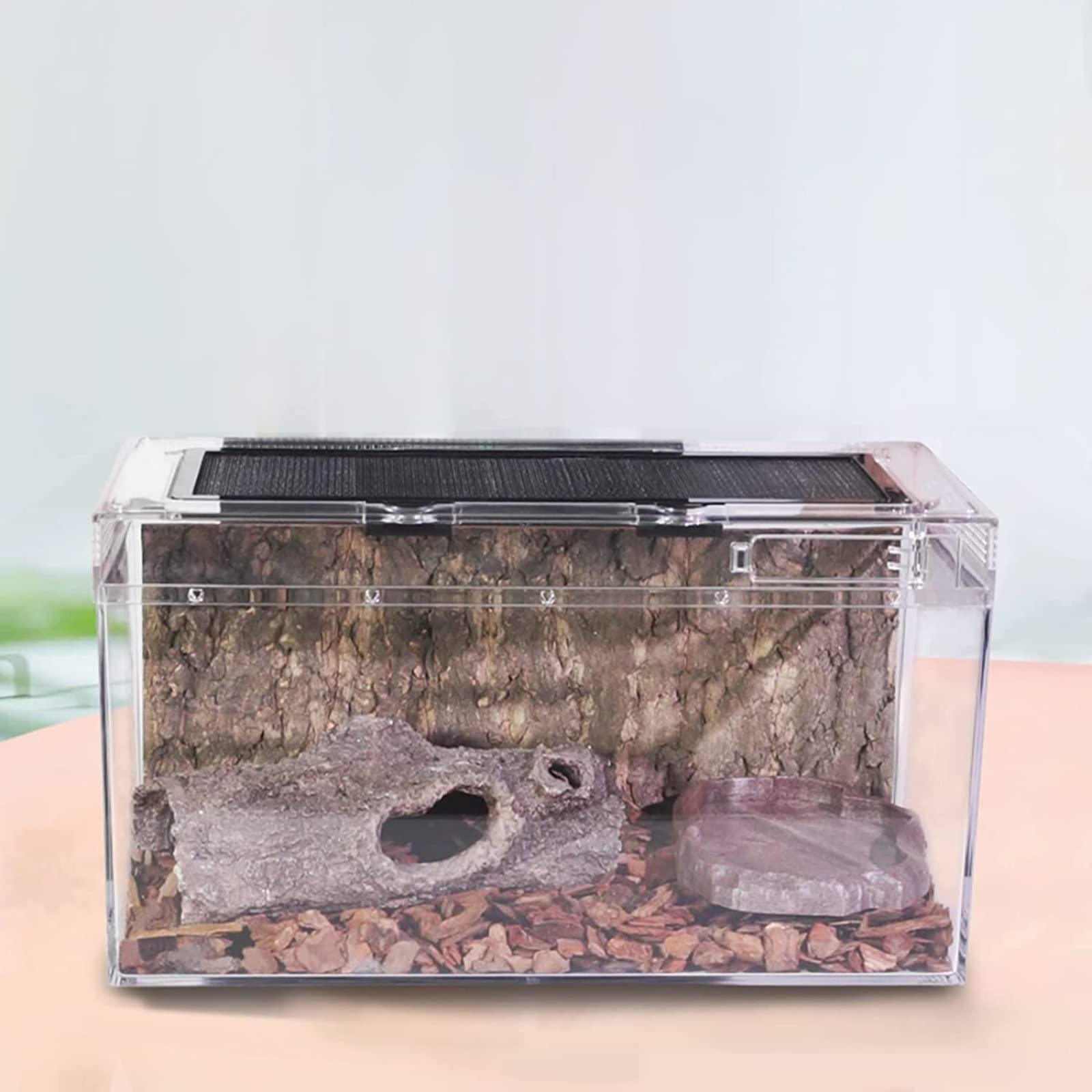 Amazon | 爬虫類 ケージ トカゲ ケージ 爬虫類のケージ(A,20x20x18CM