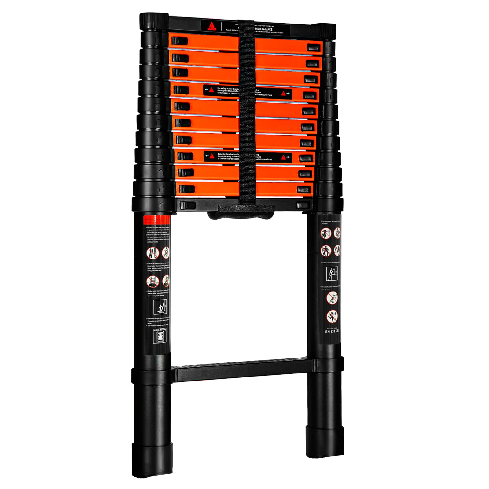 Buy Palumie Aluminum Telescoping Ladder 12.5 FT, Extension Extendable