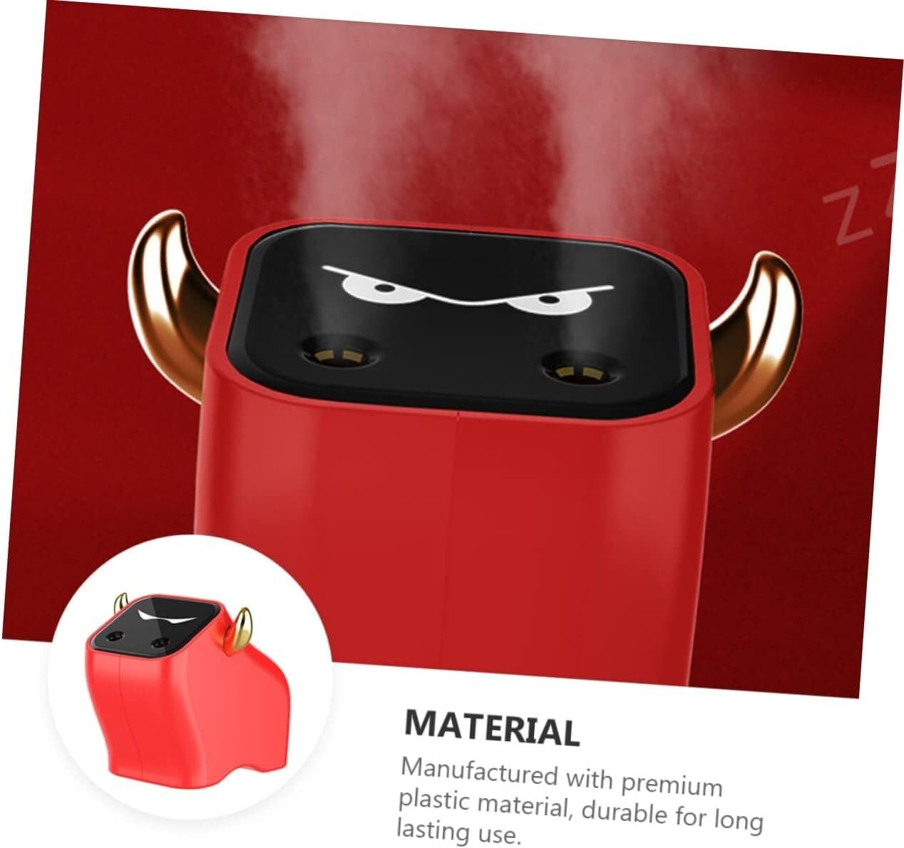 Difusor de aceite esencial, 1 unidad, humidificador, USB, práctico escritorio de aceite esencial for coche, humidificador portátil, purificador de aire duradero, aromaterapia, difusor de aire de plást