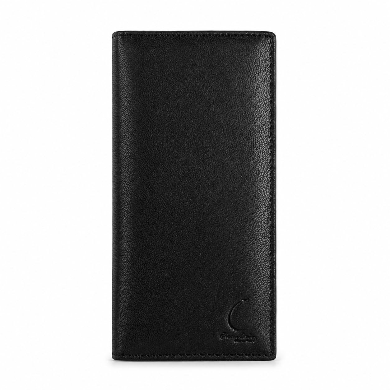 Genuine Leather Large Organiser Wallet for Women | 14 Card Slots 5 Currency Slots 2 Zipper Pockets Button Strap | Stylish Ladies Purse for Women | Gift for Her | Black-image-1
