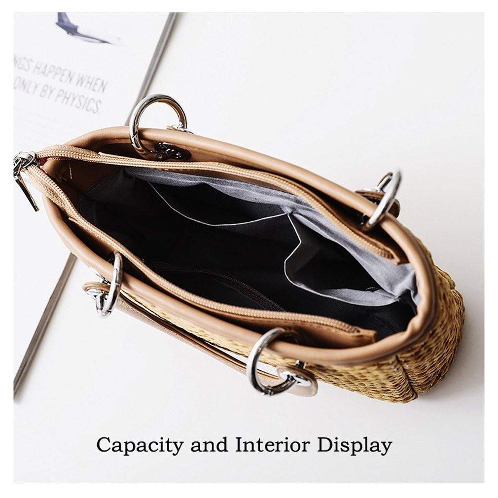 CXBLTendenze di Moda Donna Paglia Borsa a Tracolla Ms Ms Borsa a Mano Donna Paglia Borsa a Mano