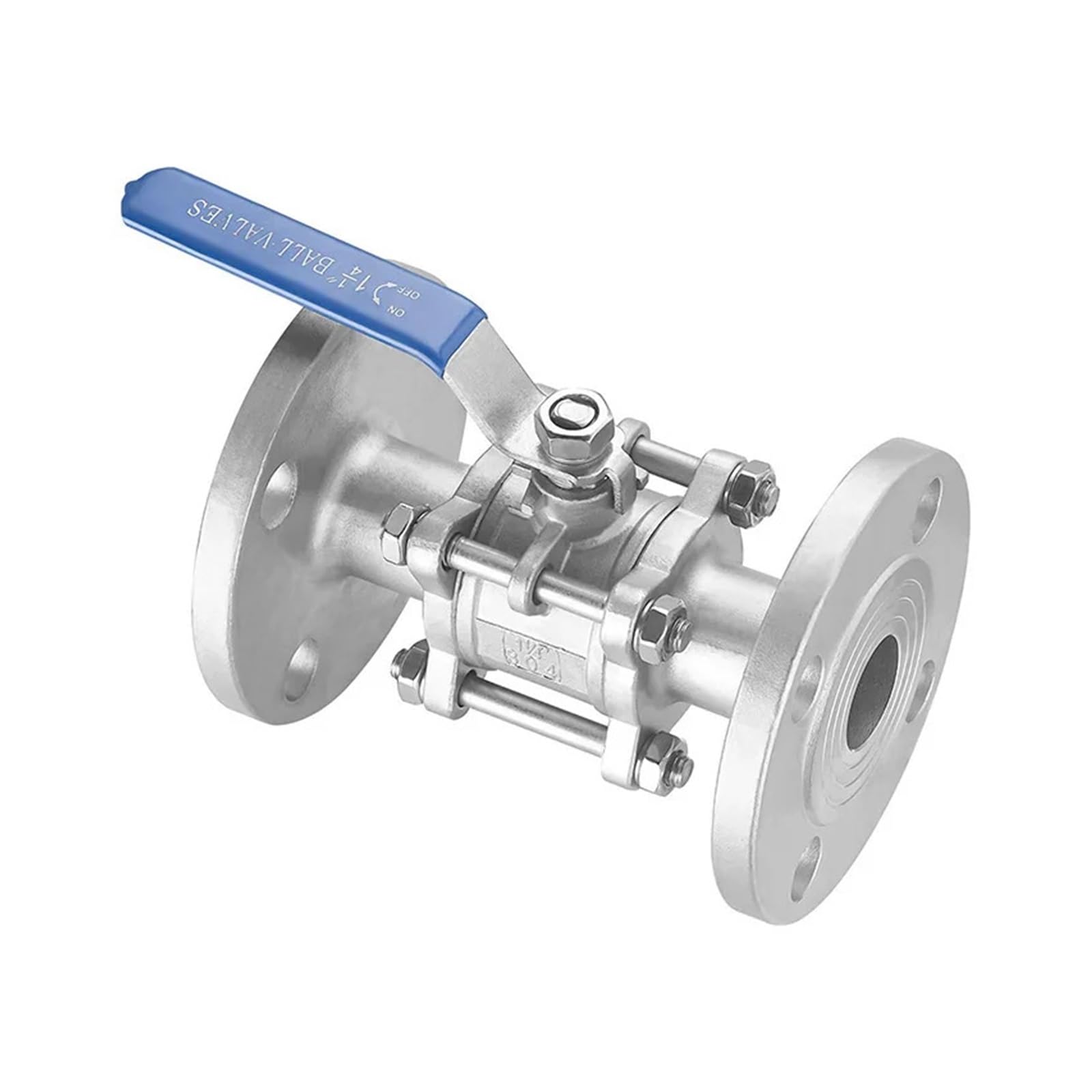 Valvola a sfera flangiata manuale da 1/2" 3/4" 1" 1-1/4" 1-1/2" in acciaio inossidabile 304(1")