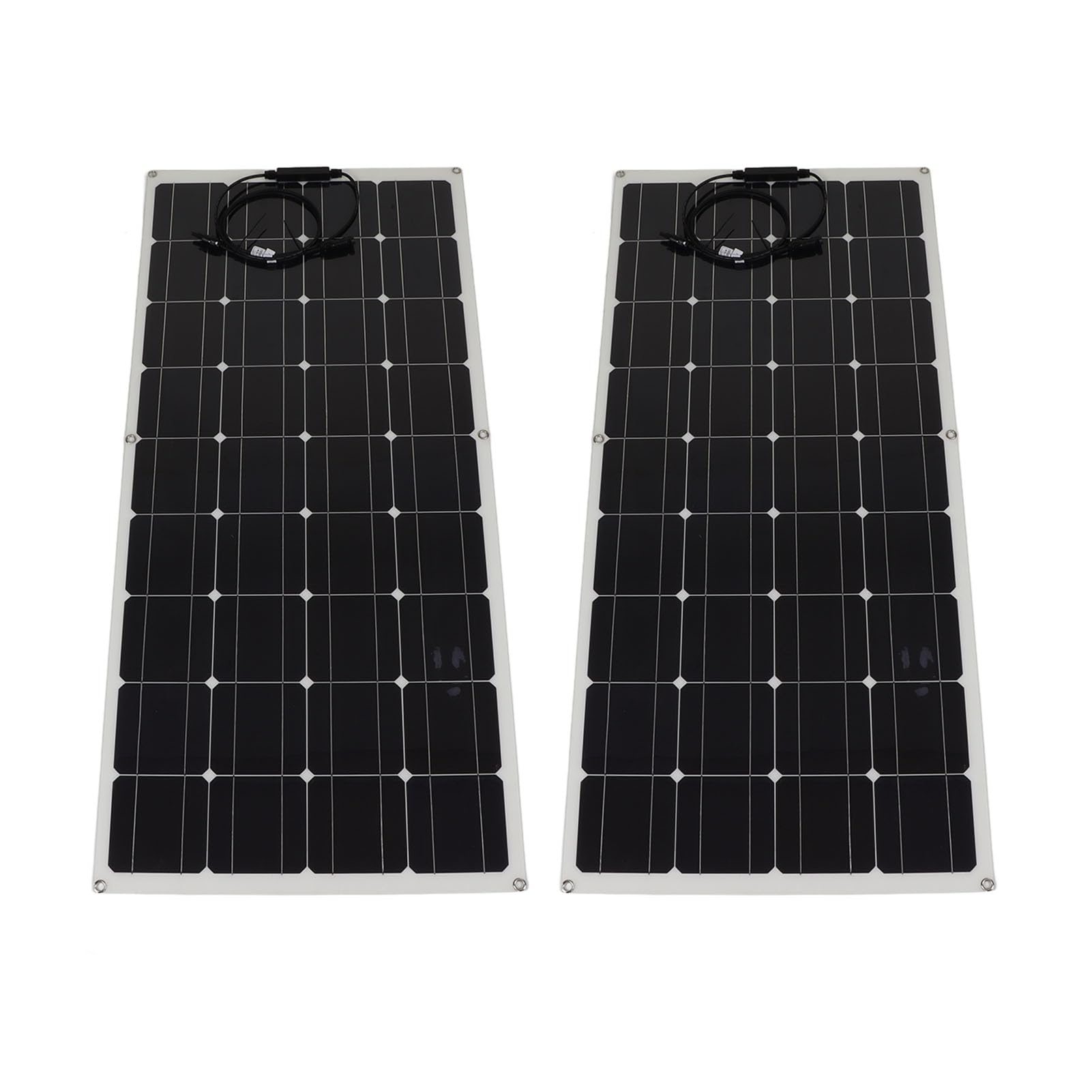 Changor Set di Pannelli Solari Monocristallini da 120 W Regolatore di Carica Solare Durevole e Resistente Agli Agenti Atmosferici per Cabine di e Applicazioni Off-grid