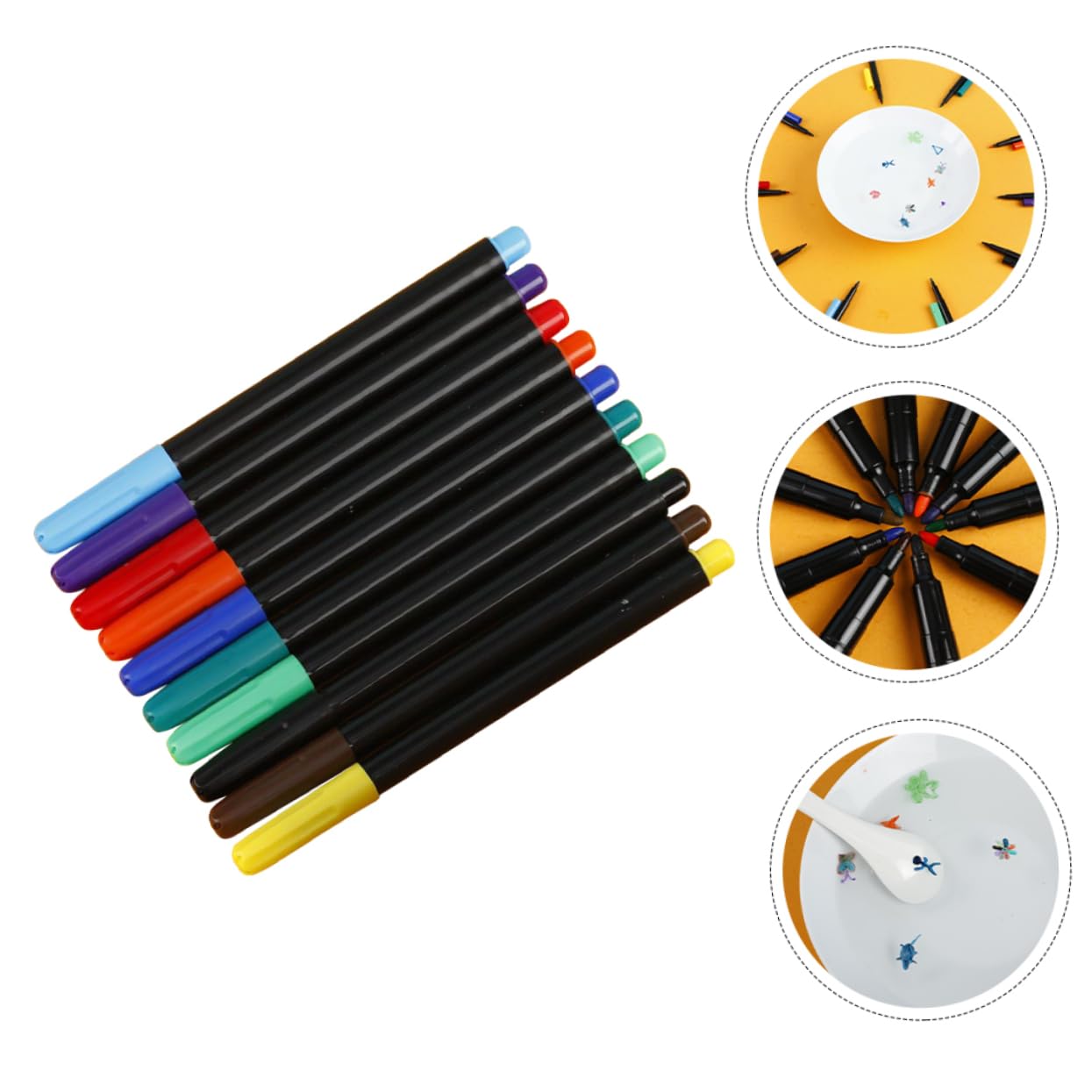 Lurrose 40pièces Stylos De Peinture Flottants Pour Garçon Fille Marqueurs Aquarelle à Eau Créatifs Pour École Et Activités Manuelles