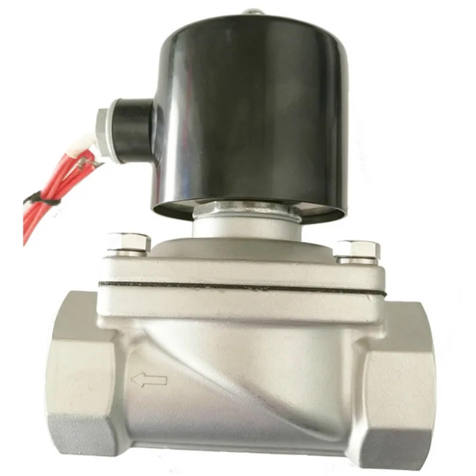 VSPPJYFG Normally Closed Water Solenoid Valve DN40 Diaphragm Solenoid Valve Stainless Steel Electric Solenoid Valve AC220V DC24V AC380V(Onecolor)