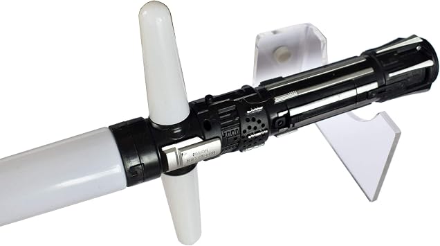 YYST Acrylic Lightsaber Wall Mount Display Rack - Modern, Transparent, 2 Hooks
