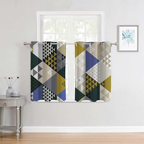 Miniatura 3 de Heat Blocking Curtain Modern Decor Grommet Short Garage Door Curtains Cortinas para Separar Cuartos 85Inch Width by 108Inch Length,2 Panels