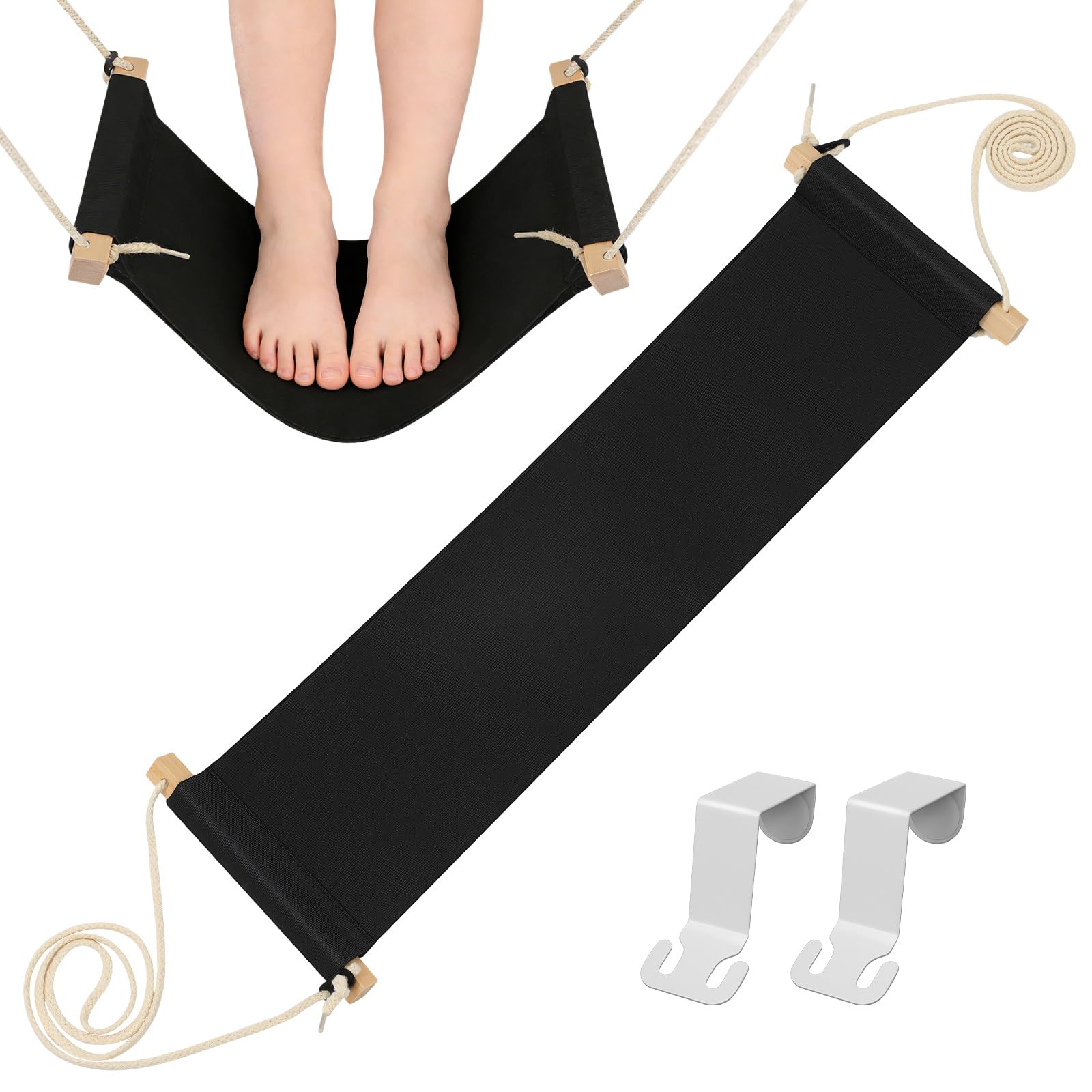 Hamac de bureau repose-pieds portable coussin ergonomique suspendu