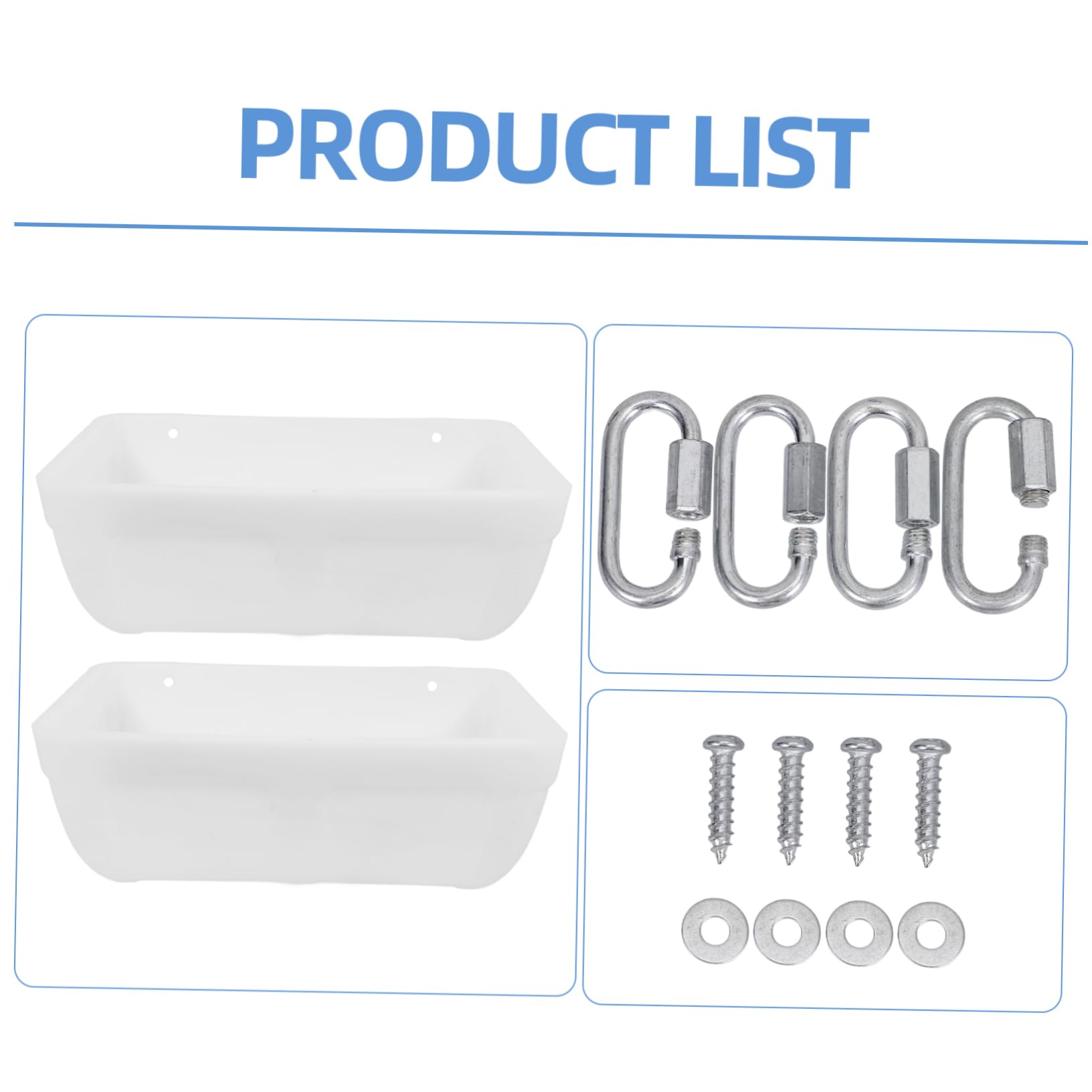 BESPORTBLE 2 Juegos Comedero Automático para Pollos de Contenedor de Alimentación Colgante para Aves de Corral de Limpiar y Práctico Material Ligero y Sanitario