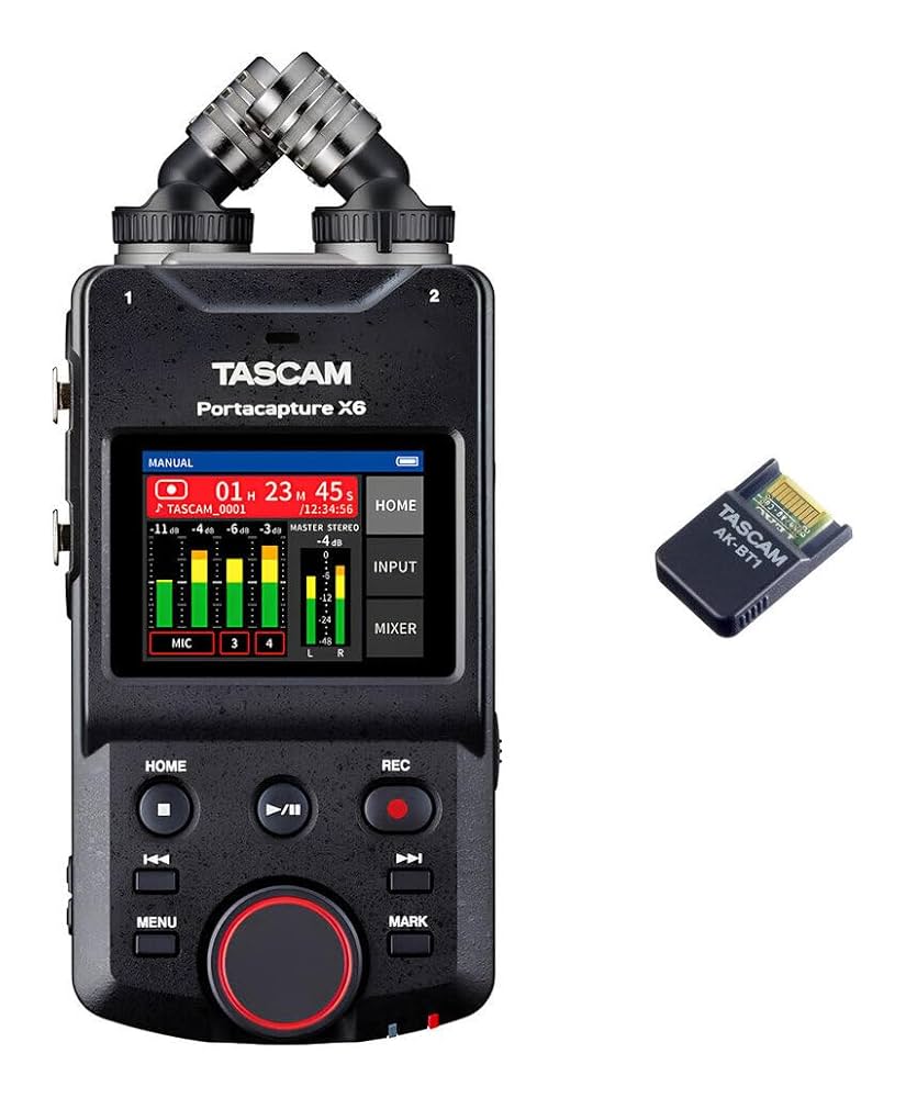 Amazon | TASCAM Portacapture X6+AK-BT1 32bitフロート録音 6