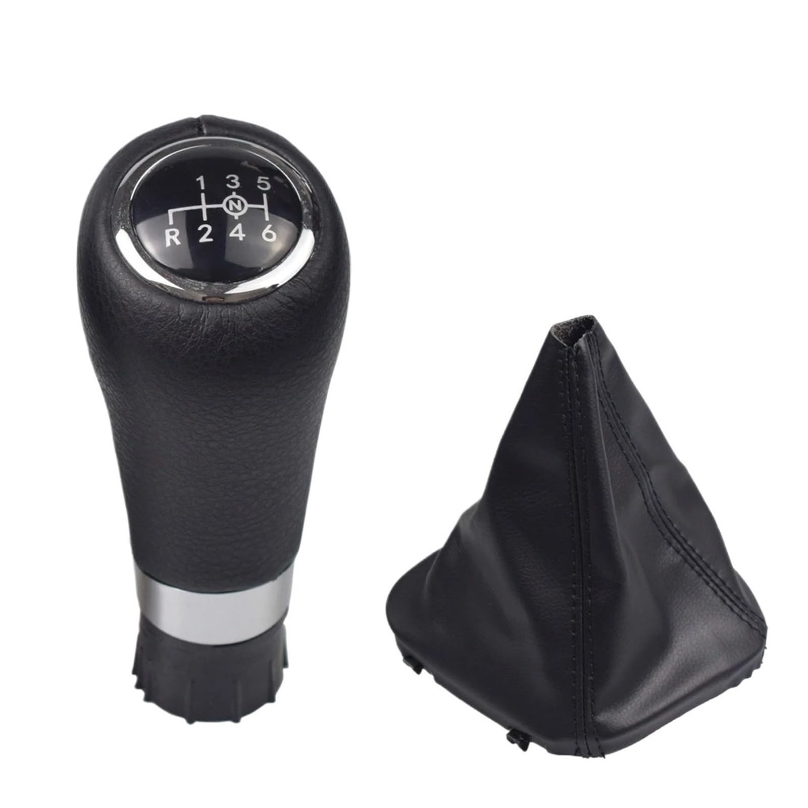 Pybycegnzk Black-6-Do-8 Car Interior Accessories For Benz C/E/Glk W202 W203 W204 C63 C300 C250 W207 A207 W212 E260 6 Speed Car Shift Gear Stick Knob(Black-6-Do-8)
