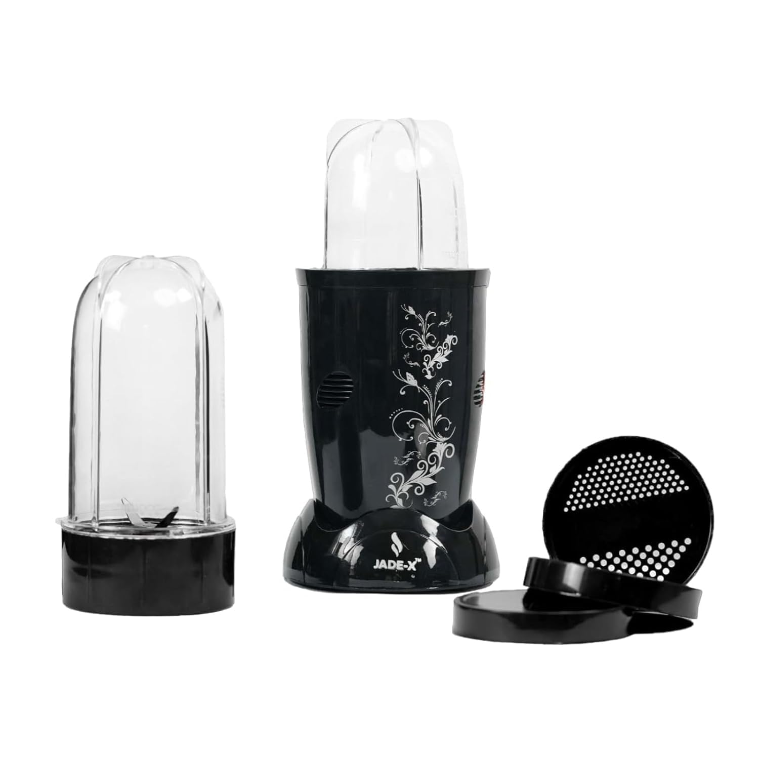 JADE-X Nutri-blend 400W Juicer Mixer Grinder,Stainless steel Blades, Smoothie Maker, Thickshake Maker,Masala Grinder,2 Unbreakable Jars| nutriblend mixer grinder | Blender | Mixer Blender | (Black)-picture-11