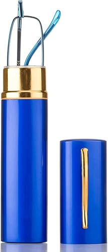 Newbee Fashion -"Pocket Readers Ultra Compact Spring Temple - Lentes de lectura con clip de bolsillo portátil con estuche de aluminio disponible en Yaxa Colombia