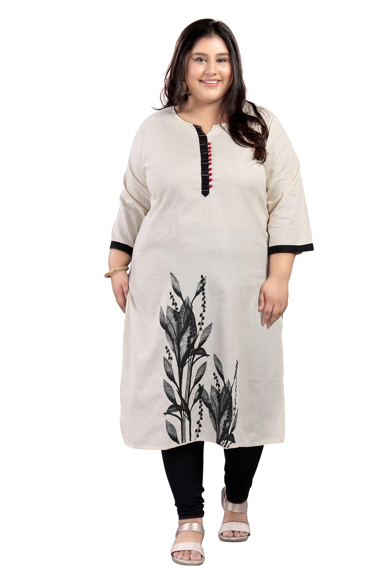 DARIKA Plus Size Printed Kurti for Womens in Small & Plus Size