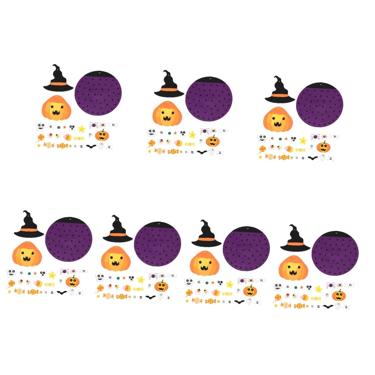 IMIKEYA 7 STK Filz-Kürbis-Anhänger Dekorationszubehör für Halloween-Partys Kürbis aus Filz für Halloween selber Machen gartendeko Dekoration Filzdekore Heimdekoration