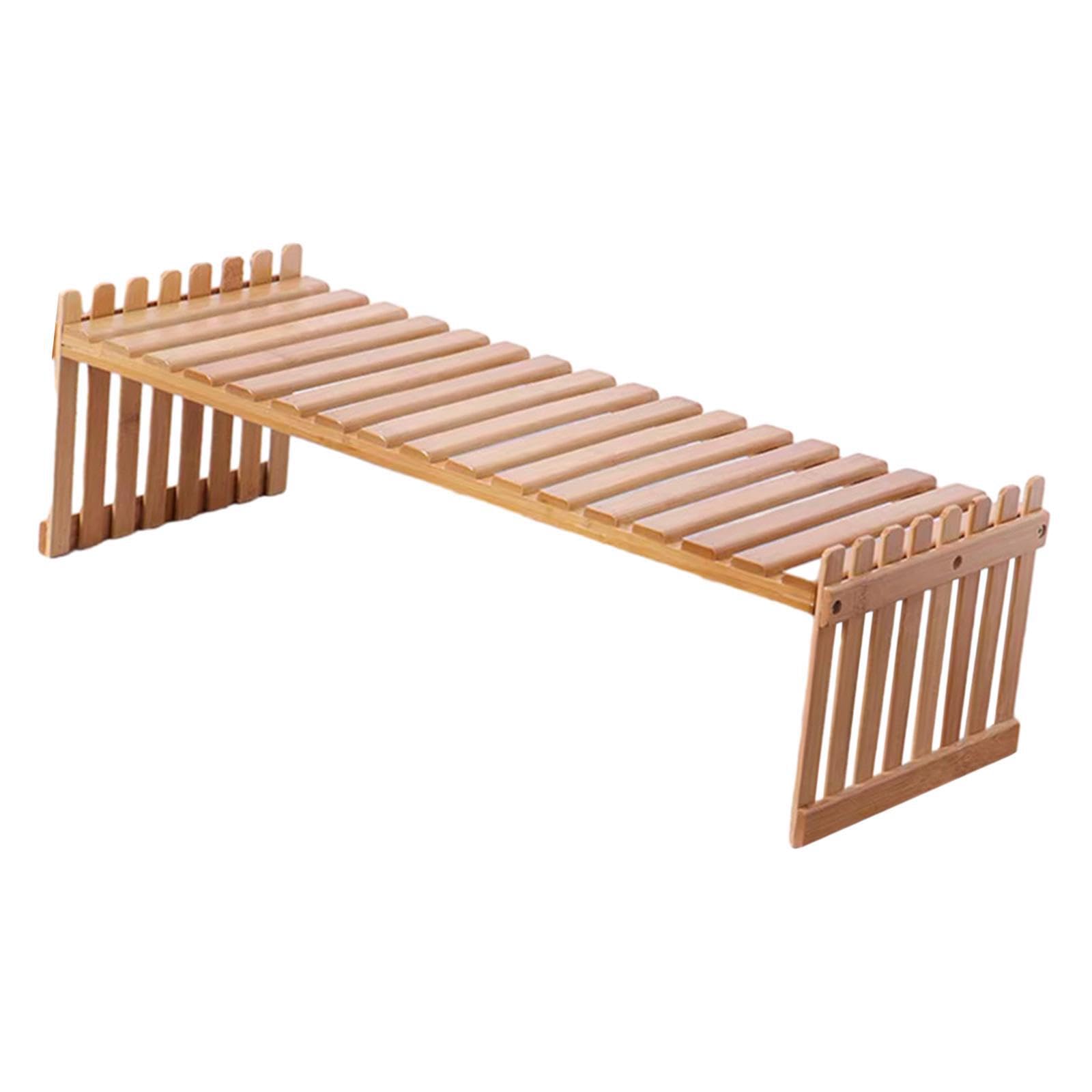 TWISAXC Wooden Storage Shelf Functional Planter Holder Unique Tabletop Plant Stand for Creative Flower Pot Display Rack Solution Tabletop Plant Stand Planter Holder Flower Shelf , XL