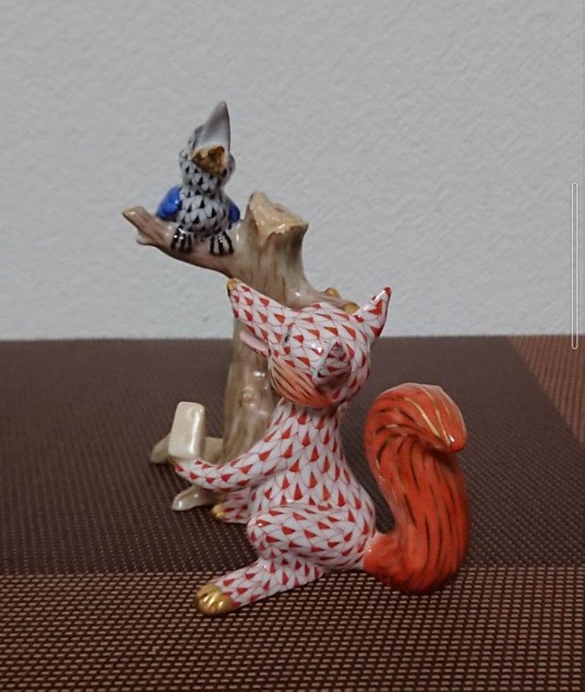 ヘレンド フィギュリン　HEREND 置物 楽天市場】ヘレンド(HEREND)人形 15443-0-00 CD ブレーメンの音楽隊