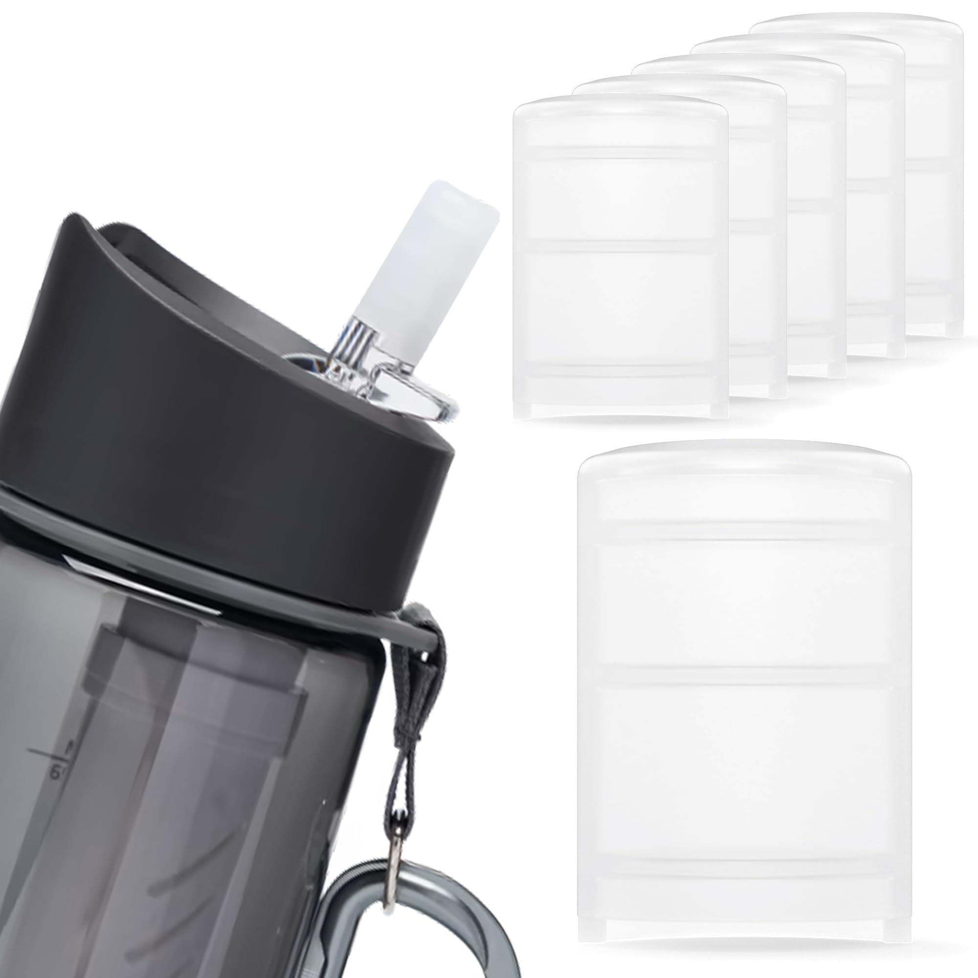 Jmoe USAReplacement Silicone Mouthpieces Replacements for LifeStraw Go Water Filter Bottle | 5-Pack | BPA Free, Food-Grade, & Soft Silicone | Silicone Caps for LifeStraw Go Lid