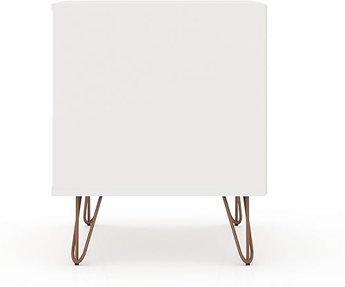 Miniatura 10 de Rockefeller - Mesita de noche de madera con 1 cajón, color blanco