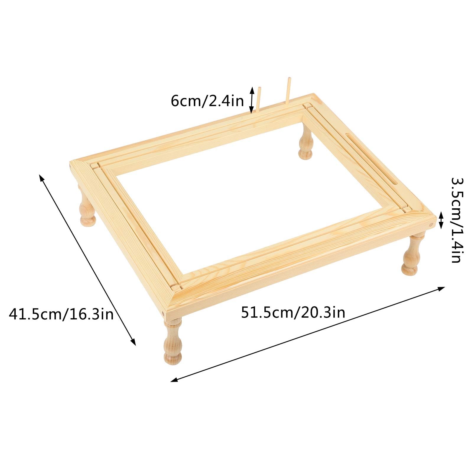 Stickrahmen für Tische, Kreuzstichständer aus Holz, verstellbar