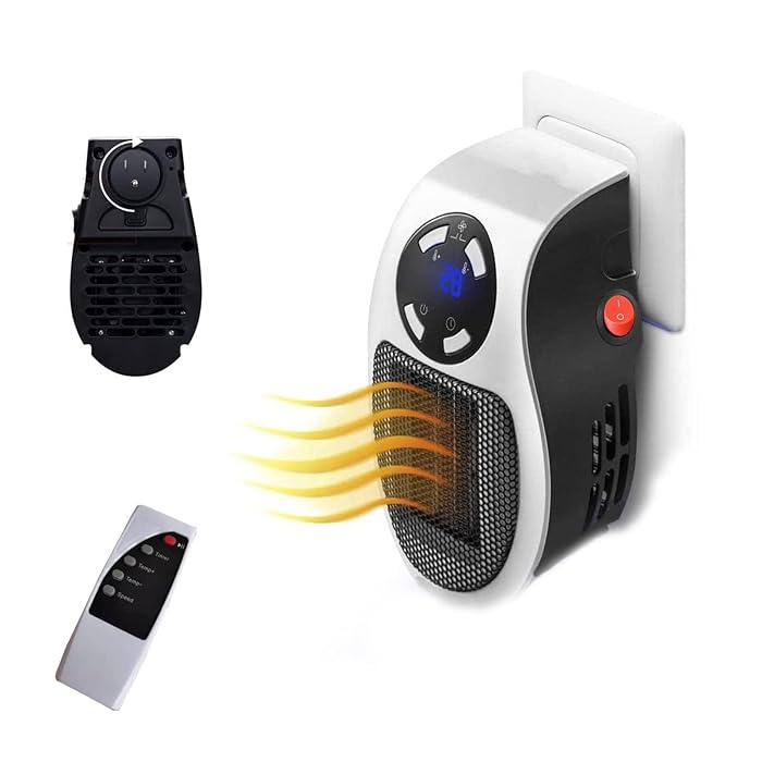 Buy 500W Alpha Heater, Plug in Wall Space Heater,Programmable Wall Plug