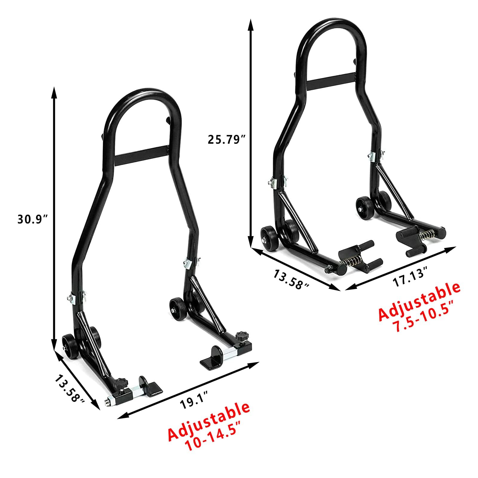 Motorcycle Paddock Brackets Motorcycle Front Rear Combination Wheel with Rear Fork Shaft Lift Suitable for Sports Bike Wheels Wheel Fine-Tuning Frame Motorcycle Stand (1102 Lbs)