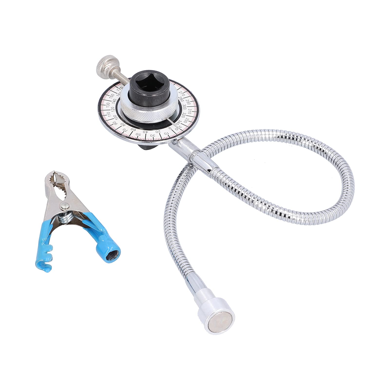 360-Grad-Drehmoment-Winkel-Messgerät, Messwerkzeug Passend für TD02 TD025 TD03 Turbolader, Metall-Magnetstab, Universelle Passform, 1 Klemme, Ideal Zum Anziehen von Schrauben,