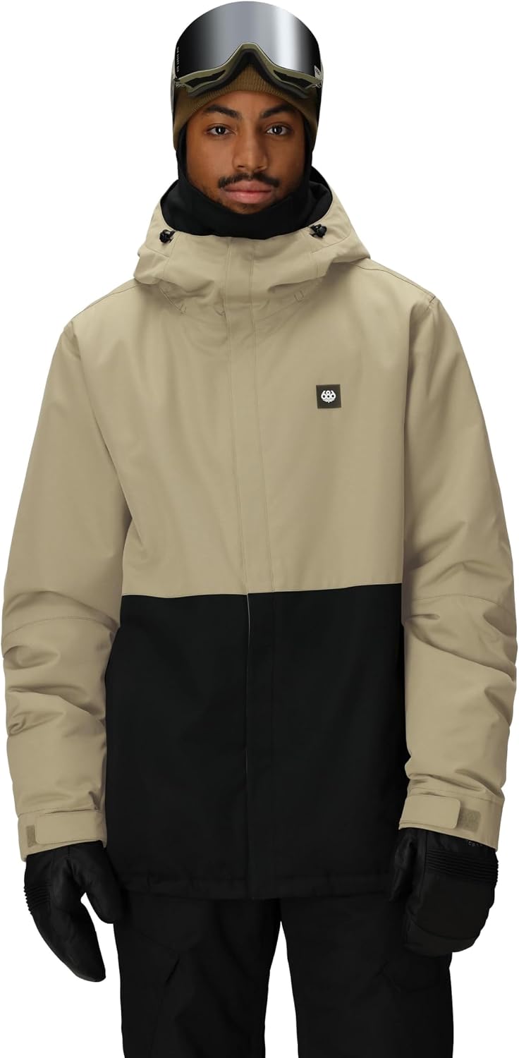 686 Men's Foundation Insulated Jacket - Breathable Thermal Clothing with Hood - Water & Weather Resistant