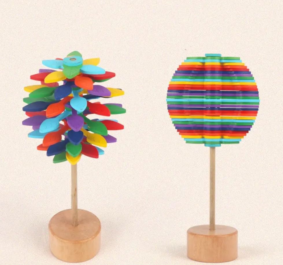 TOYARTSY Rotating Lollipop Toy Tree - Fun Stress Relief Toy for Kids & Adults | Engaging Wooden Playing Toy | Ideal for Anxiety Relief, Focus, and Fine Motor Skills for All Ages! (B0D6R1JNBM) Amazon Price History, Amazon Price Tracker